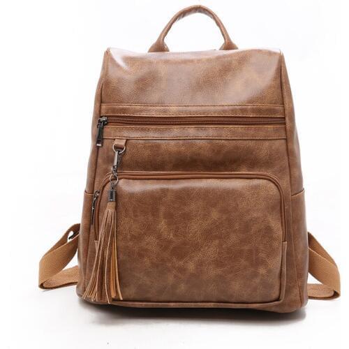 Fashion Womens Backpack PU Trend Simple