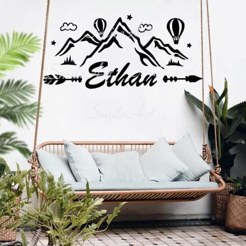 Cartoon Custom Name Tribe Wall Stickers Modern Fashion Wall Sticker For Bedroom Decoration Decoration Accessories