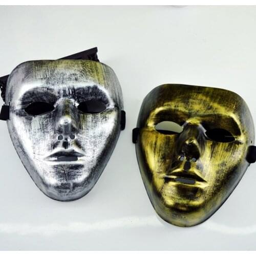 New Iron Hip Hop The Mask Masque Spoof Funny Men Womens Halloween Cospaly Grimace Demon Slayer Props Masquerade Adult Party Mask