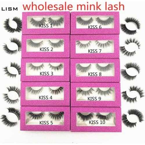 Wholesale 3d mink Thick Strip false eyelashes Handmade Dramatic fluffy wispy fake lashes natural long makeup lash extension bulk