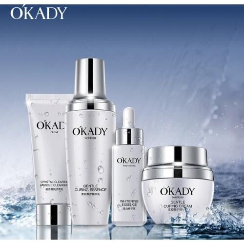 OUPEI Whitening Crystal Translucent 4-piece Set Whitening Hydrating Moisturizing Fade facial Spot Facial Care product set