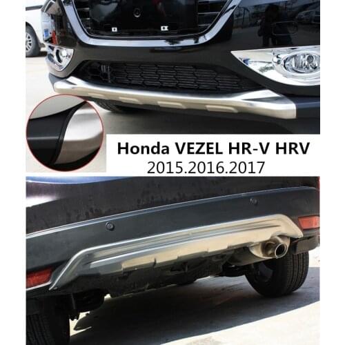 For Honda VEZEL HR-V HRV 2015.2016.2017 BUMPER GUARD BUMPER Plate High Quality Stainless Steel Front+Rear Auto Accessories