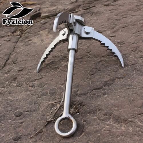 Hiking Survival Folding Grappling Hook Grappling Folding Climbing Fishing Tail