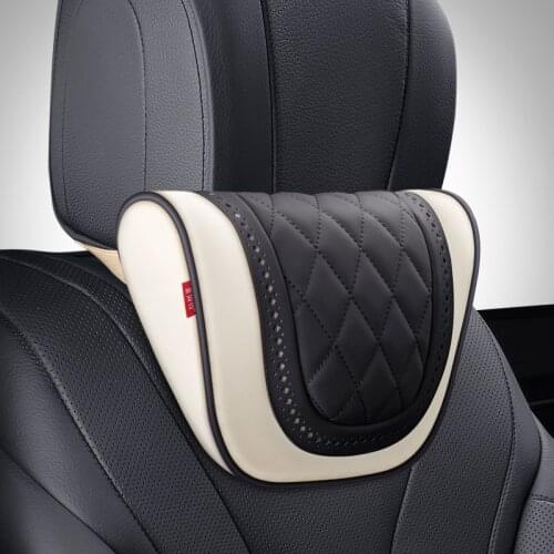 For BMW M3 M5 X1 X3 X5 headrest Luxury NAPPA leather Car Seat Rest Cushion Headrest Car Neck Pillows Accessories