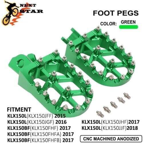 For Kawasaki Footrest Footpegs Foot Pedal Foot Pegs For KLX150L KLX150BF KLX150BF KLX 150L 150L 150BF 2015 2016 2017 2018