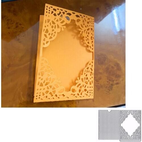 Hollow Lace Wedding Cutting Dies Scrapbooking Stencil for Album Paper DIY Gift Card Decoration Embossing Dies New 2021