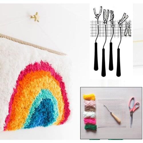 100x150cm Blank Rug Hooking Mesh Canvas Latch Hook Rug Making Carpet Tapestry DIY Kit Tool for Embroidery Crafts Decoration