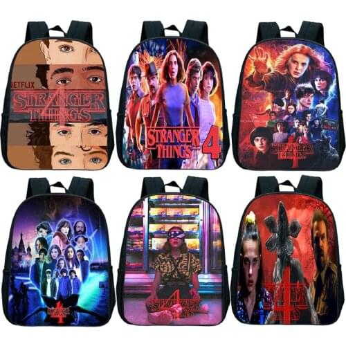 Stranger Things Backpack Children Kids Girls Boys School Bags Kindergarten Rucksack Kawaii back to school gifts Knapsack