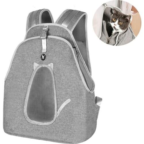 2021 New Dog Cat Backpack Fashion Breatheable Outdoor Transportation Double Shoulder Bag Carrier For Cat Portable Travel Carrier