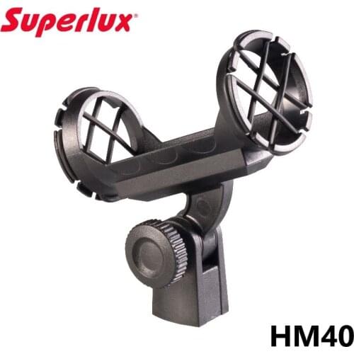 Superlux HM40 shock-proof gun microphone holder shock mount suitable for Ø12-30 mm microphone