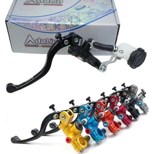 Master Cylinder Lever Handle Universal 16mm 17.5mm 19mm Motorcycle Brake Pump for Yamaha Kawasaki Suzuki Fluid Reservior Disc