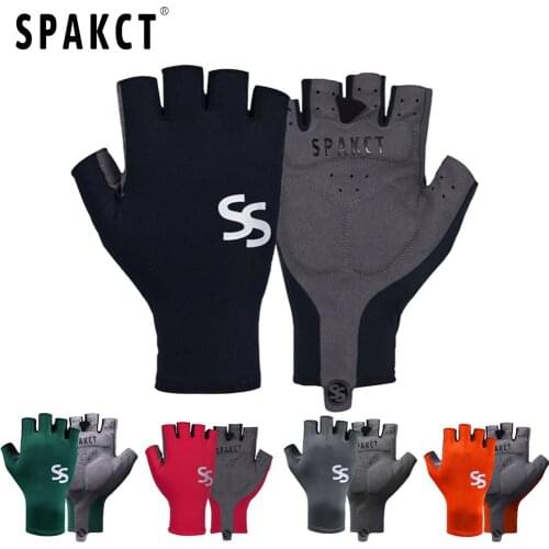 SPAKCT Summer Gel Cycling Gloves Fingerless Motorcycle Bicycle MTB Training Road Bike Half Glove Man Woman Equipment Accessories