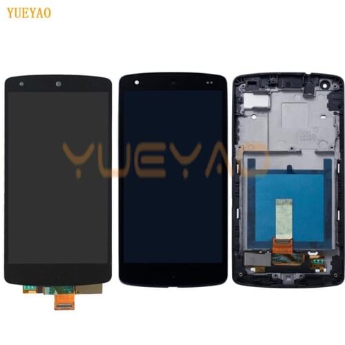 4.95" Display For LG Nexus 5 LCD Touch Screen with Frame Replacement For LG Google Nexus 5 LCD Display D820 D821 LCD