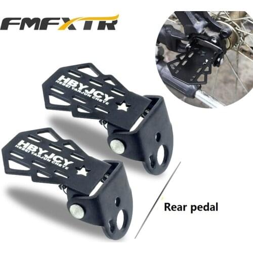 1Pair Bike Pedal Bicycle Rear Axle Pedal MTB Mountain Bike Folding Bicycle Road Cycling Backseat Pedals Cycle Accessories