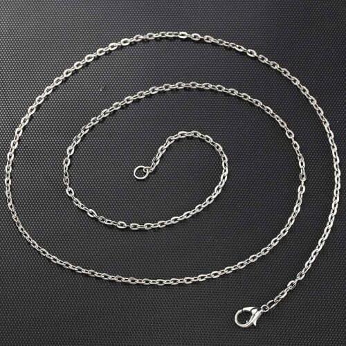 10pcs/lot Width 2mm Charm Stainless Steel Snake Chain Necklace With Lobster Clasp Twist Chain DIY Necklace 61.5cm