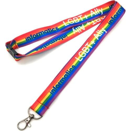 2cm X 90cm Logo Custom Dye Sublimation Printed Lanyards Colorful Make Polyester Cheap For Promotion Exhibition Party Meeting