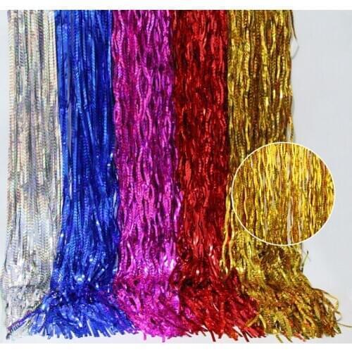 5pcs Bachelorette Party Backdrop Curtains Glitter Tinsel Fringe Foil Curtain Birthday Wedding Decoration Anniversary Decor