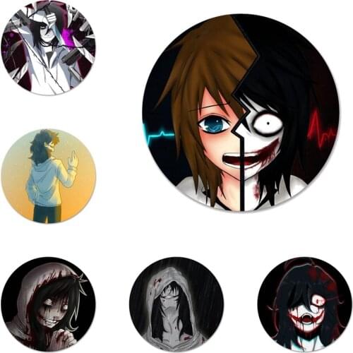Anime Jeff The Killer Badge Brooch Pin Accessories For Clothes Backpack Decoration gift 58mm