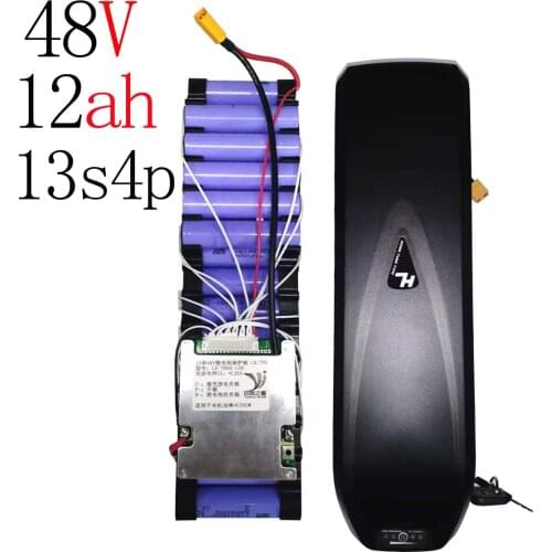 Electric Bicycle Battery Pack, Front And Rear Hub Motor Kit, 48V12Ah 12000Mah 18650 Battery