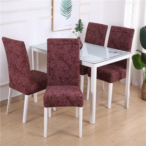 Chair Cover Spandex For Wedding Dining Room Office Banquet hotel Floral Printing Stretch Elastic chair covers housse de chaise