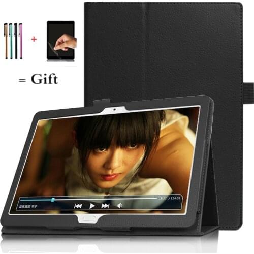 For Lenovo Tab M10 HD Case Tb X306F X X606 10.1 '' PU Leather Stand Cover Case for Lenovo M10 HD 2nd Gen Leather Funda+film+pen
