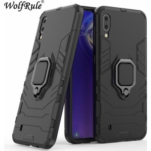 SFor Case Samsung Galaxy M10 Cover Car Holder 3-In-1 Durable Magnetic Ring Stand Case For Samsung M10 Back Case For Galaxy M10