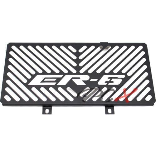 Black For KAWASAKI ER-6N ER-6F 2009 2010 2011 Motorcycle Accessories stainless steel Radiator grille guard protection cover