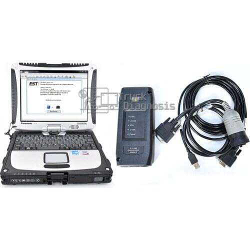 ET Adapter III ET3 comm 3 diagnostic tool +2019 catET diagnostic interface+2019 catsis +Flash software+Thoughbook CF19 laptop