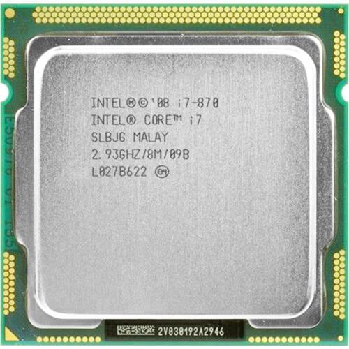 Intel core 2 i7-870 intel i7 870 i7 processor Quad Core 2.93GHz 95W LGA 1156 8M Cache Desktop CPU warranty 1 year