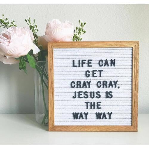 INS Wooden Frame Decoration Crafts Felt Letter Board Changeable Symbol Numbers Office Decorative Board Characters Message Boards