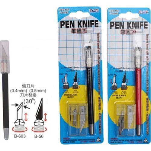 Pick N Pop Tool Window Perf Gap Knife Pen Knife Stainless Steel Grip On Knife For Car Wrapping C-618B2