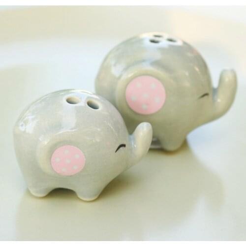 Ceramic Spice Container 2pcs Salt and pepper shakers Seasoning Spice Tool