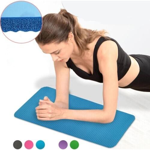 NBR Small Yoga Mat 10MM/15MM Elbow Pad Gym Pilates Mats for Plank Body Building Fitness Exercise Massage 60x25cm/61x33cm