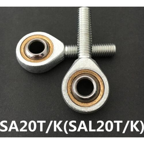 4pcs SA20T/K POS20 20mm right hand male outer thread metric rod end joint bearing Free shipping SA20 SAL20/T/K SAL20