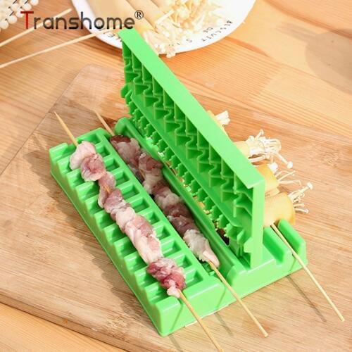 Transhome Multifunctional Barbecue Skewers Artifact Creative Home BBQ Beef Pork Maker Artifact BBQ Tools Kitchen Gadgets Tools