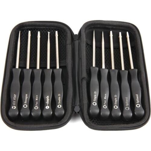 Multi-Function 10 pcs Screwdriver Set Adjustment Tool Kit Tune-up Adjusting for Common Screwdriver Set Daily Use wih Box