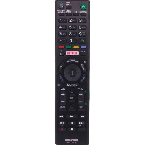 New Reolacement RM-L1275 For Sony TV Remote Control RMT-TX100D RMT-TX200E KD-43X8305 KD-43X8307 KDL-43W808C KDL-50W755C Netflix