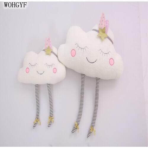 New Ins Cloud Plush Pillow Soft Cushion Home Decoration Kawaii Cloud Stuffed Toys For Children Baby Kids/Girls Gift