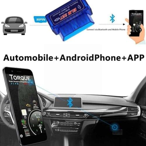 New OBD V2.1 V1.5 mini ELM327 OBD2 Bluetooth Auto Scanner For Android Windows Tester Diagnostic 327 Tool ELM OBDII Symbian H2B8