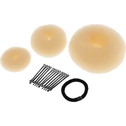 Donut Scrunchie Holder Hair Bun Ring Hairdressing Maker Tool for Girls