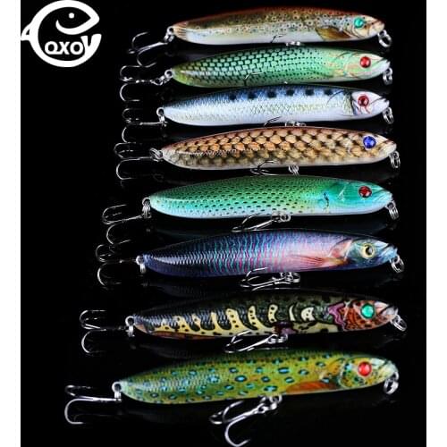 QXO 18g fishing lures whopper plopper squid wobbler winter fishing popper metal jig hard goods for fishing wobbler for trolling