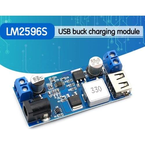 DC-DC 24V/12V To 5V 5A Step Down Power Supply Buck Converter Replace LM2596S Adjustable USB Step-down Charging Module For Phone