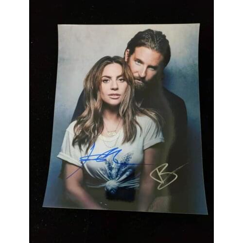 Hand signed Lady Gaga Bradley Cooper A Star Is Born autographed photo in ink 8*10 032021