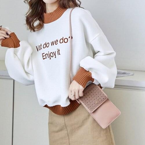 Cross Body Mobile Phone Bag Touching Screen Clear Window Mini Purse Cell Phone Bag Pouch S55