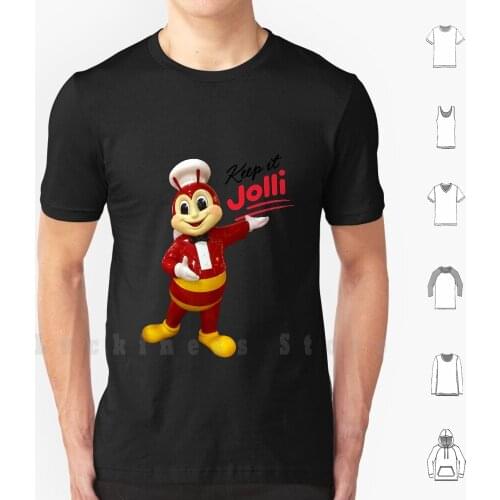 Jollibee Mascot Statue : Keep It Jolli T Shirt Cotton Men DIY Print Jollibee Mascot Statue Bee Jolli Keep It Jolli Keep