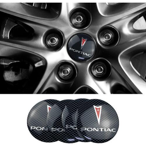 For Pontiac Badge Firebird Grand Am Vibe Gto G6 G8 Car Wheel Center Stickers Emblem Decal Metal Car Sticker Exterior Decoration