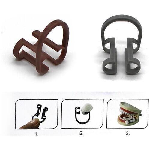 100pcs Plastic dental Cotton Roll Holder Disposable Dental Cotton Roll Holder /Dentist Clinic Teeth Whitening Dental Lab Tools