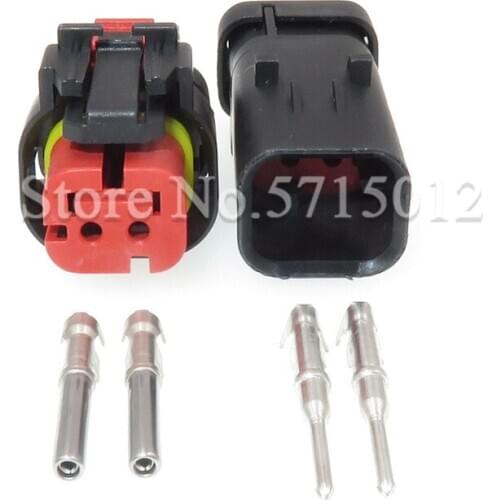 2 Hole Car Auto Camshaft Sensor Plug Female Male Waterproof Electrical Wiring Harness Connector For Cars Excavator