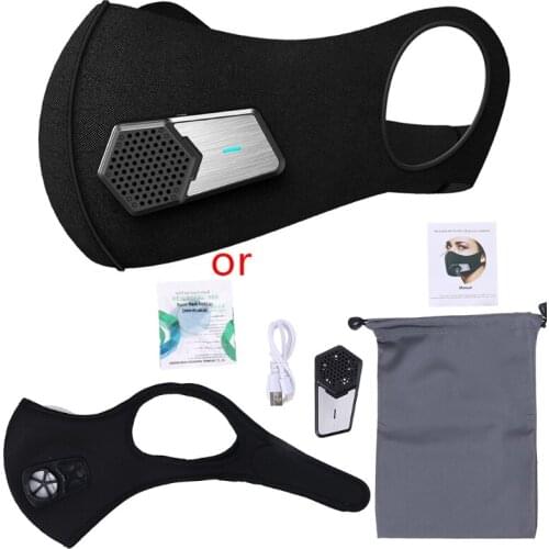 2021 New Smart Dust-proof Electric Mask Anti-Pollution Anti Dust Respirator PM2.5 Filter Outdoor Air Breathing Purifier