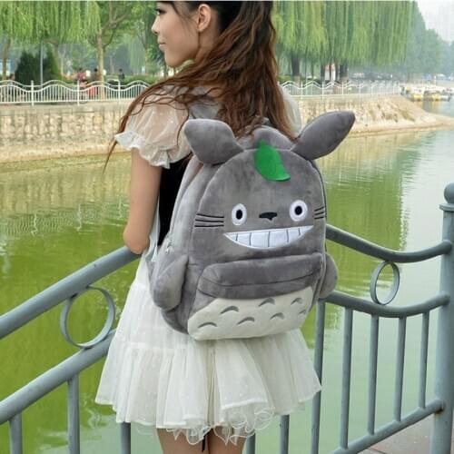 39*37cm Cartoon Kitten Backpack Plush Adjustable Schoolbags Stuffed Animal Bag Kindergarten Plush Backpack Toys Childrens Gift